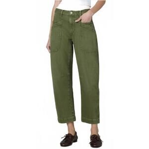 NEW JOE'S JEANS double pocket barrel pants in winter moss